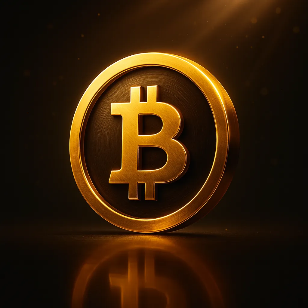 Bitcoin専用機能を表すブルーのBTCコインのイラスト