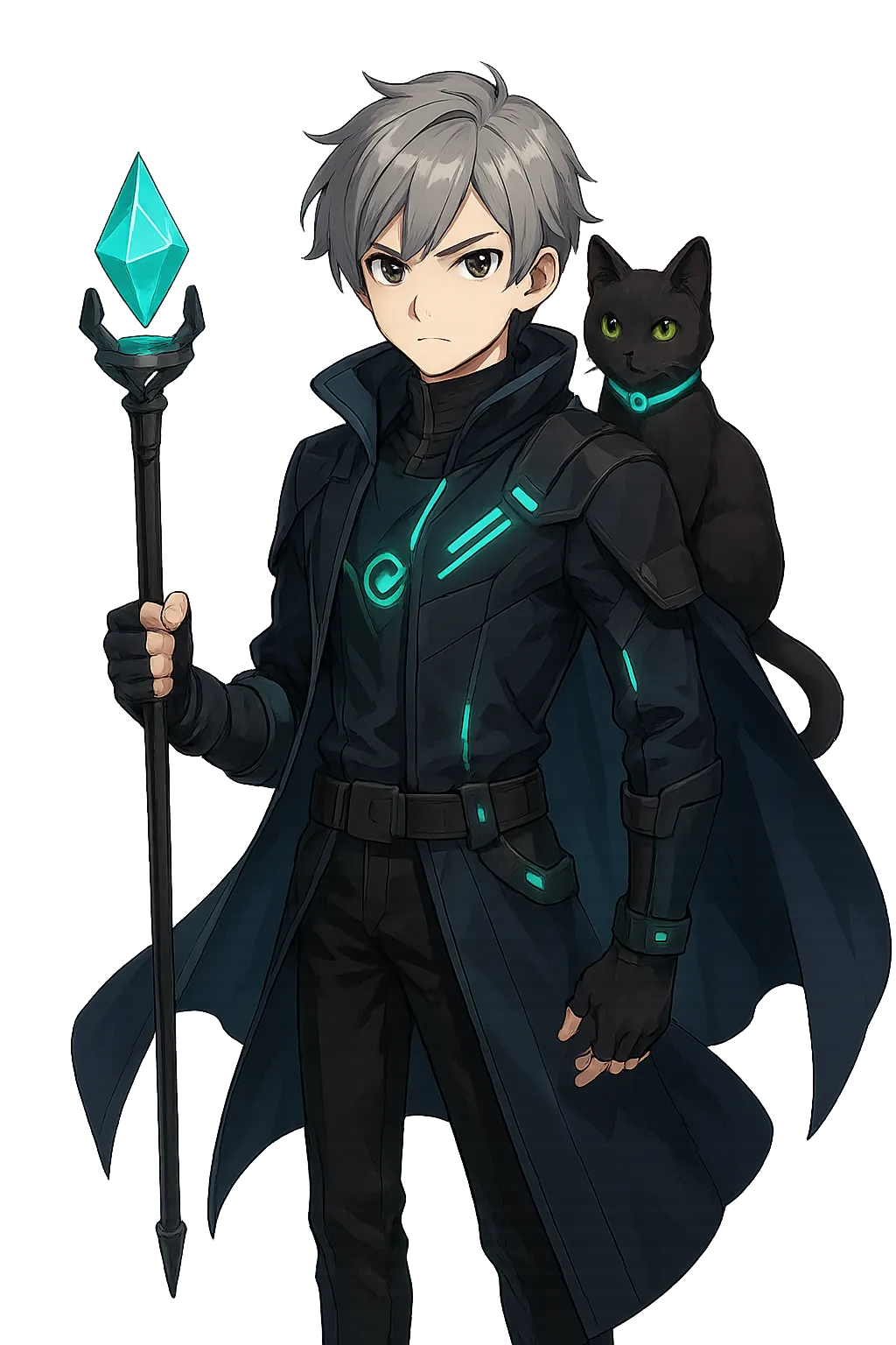 A floating astronaut in a space suit